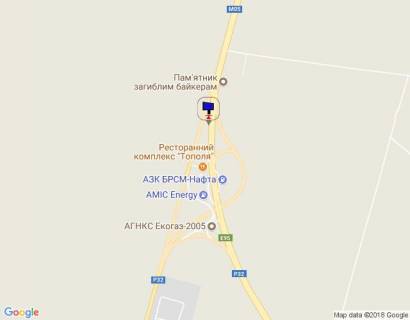 Білборд, Бігборд (Борд)  B у Києві траса М-05 Київ-Одеса, км 79+100 право, за 265м до КПП ДАІ Біла Церква, через 245м після АЗС БРСМ та AMIC Energy схема