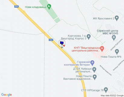 Билборд A в Новых Петровцах, 6х3  м. Вишгород, траса Р-69 "Київ-Вишгород-Десна", км 19+500 право, за 850м до повороту на вул. Яблунева, напрямок на с. Нові Петрівці (Межигір'я) схема