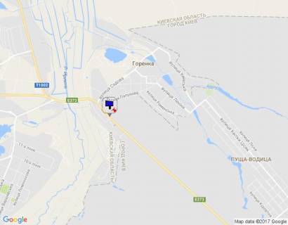 Билборд A в Киеве смт. Гостомель, траса М-07 Київ-Ковель, км 22+050 право, вул. Кулішова, 13, перед поворотом на с. Горенка, низ схема