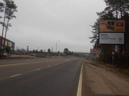 Билборд A в Ирпене м. Ірпінь, траса М-07, км 23+950 ліво, вул. Свято-Покровська, 30А, розвилка Ірпінь-Гостомель-Буча, перед поворотом на Ірпінь, верх фото 1