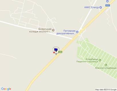 Білборд, Бігборд (Борд)  B у Києві c. Віта-Поштова, траса М-05 Київ-Одеса, км 22+410 право, за 370м до повороту на Боярку схема