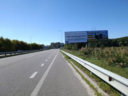 Билборд A в Обухове, 12х3  Дніпровське шосе, траса Н-01 "Київ-Знам'янка", км 43+000 право, за 100м до розв'язки на м. Обухів та м. Українка, в'їзд в м. Обухів з м. Київ, правий фото 2