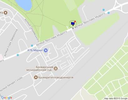 Билборд B в Бровары м. Бровари, вул. Ярослава Мудрого, 104, навпроти парку Перемоги схема
