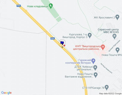 Билборд B в Новых Петровцах, 6х3  м. Вишгород, траса Р-69 "Київ-Вишгород-Десна", км 19+500 ліво, за 850м до повороту на вул. Яблунева, напрямок на с. Нові Петрівці (Межигір'я) схема