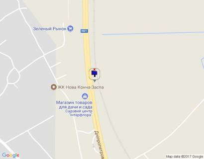 Billboard B in Khodosivka, 6х3  Dniprovs'ke sose, trasa N-01 "Kiiv-Znam'anka", km 23+100 livo, za 460m do povorotu na Hodosivku ta AZS UPG, sadovij centr "Interflora", Mega Market, cerez 270m pisla "Zelenij rinok", cerez 600m pisla AZS OKKO scheme
