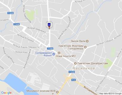 Ситилайт B в Василькове м. Васильків,вул. Декабристів, 7 біля кафе "Ласощі" схема