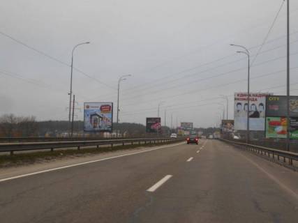 Білборд, Бігборд (Борд)  B у Ірпені м. Ірпінь, траса М-07, км 22+975 ліво, міст через р. Ірпінка, за 775м до розвилки Ірпінь-Гостомель-Буча, ЖК "Гостомель Резіденс", верх Фото 1