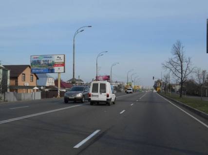Билборд B в Бровары м. Бровари, вул. Київська, 19, за 75м до перехрестя з Зеленського Євгенія вул. (кол. Чапаєва), за 30м до автобусної зупинки фото 1