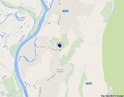 Білборд, Бігборд (Борд)  B у Києві, 6х3  с. Рожни, за зупинкою, перед поворотом на кладовище, в'їзд з Літок, перед вул.Леніна схема