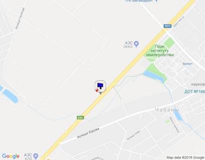 Билборд B в Чабаны, 6х6  с. Чабани, траса М-05 Київ-Одеса, км 15+960 право, за 580м до АЗС ОККО, через 370м після АЗС Marshal, низ схема