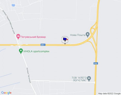 Билборд A в Бровары, 6х3  Траса М-01 "Київ-Чернігів-Нові Яриловичі", км 24+600 ліво, об'їзд м. Бровари, за 1.4км до перетину Переяславський шлях (кол. Осипова) та вул. Лагунової, ресторану "Петрівський Бровар" та АЗС ОККО, через 900м після повороту на трасу Р-03 (Північно-Східний схема