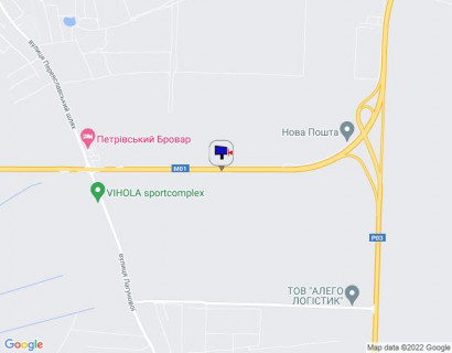 Билборд B в Бровары, 6х3  Траса М-01 "Київ-Чернігів-Нові Яриловичі", км 24+200 право, об'їзд м. Бровари, за 1км до перетину Переяславський шлях (кол. Осипова) та вул. Лагунової, ресторану "Петрівський Бровар" та АЗС ОККО, через 1.3км після повороту на трасу Р-03 (Північно-Східний схема