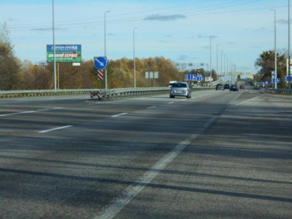 Билборд B на трассах Киевской области, 6х3  с. Березівка, траса М-06 "Київ-Чоп" (Житомир), км 39+800 право, за 50м до АЗС АМІК фото 1