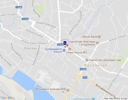 Ситилайт B в Василькове, 1,2х1,8  м. Васильків, вул. Грушевського, 19, перехід біля Фуршета схема