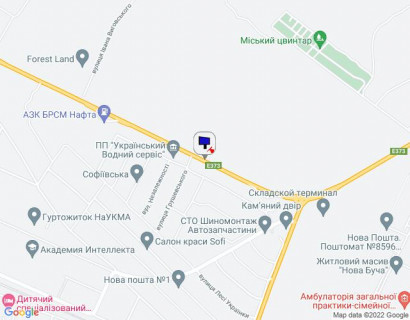 Billboard A in Vorzel, 6х3  м. Буча, траса М-07 "Київ-Ковель", км 31+400 право, через 450м після повороту на автошлях Т1001 та смт. Ворзель, за 550м до АЗС БРСМ Нафта, за 700м до ЖК "Форест Ленд" scheme