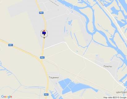Билборд A в Козине, 6х3  Конча-Заспа, траса Р-01, км 34+900 право, поворот на с. Плюти схема