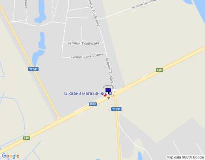 Билборд A в Яготыне, 6х3  м. Яготин, харківська траса, траса М-03 "Київ-Харків", км 103+600 право, розвилка з вул. Толбухіна та Т-1031 схема