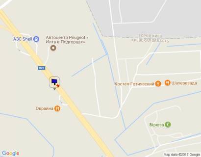 Билборд B на трассах Киевской области, 6х3  Дніпровське шосе, траса Н-01 "Київ-Знам'янка", км 25+700 право, відділ продажу ЖК "Парк Лейк Сіті", за 580м до розв'язки на с. Креничі, за 250м до АЗС Shell схема
