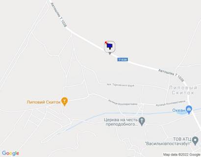 Билборд A в Киеве, 6х3  с. Липовий Скиток, за 475м до автобусної зупинки, за 750м до повороту на вул. Польова схема