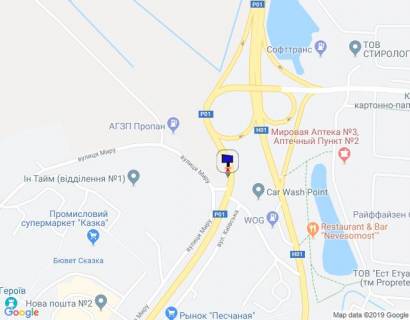Билборд B в Обухове м. Обухів, вул. Київська, право, виїзд з м. Обухів в м. Київ, Українку схема