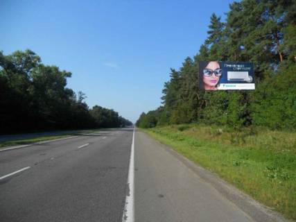 Билборд A на трассах Киевской области, 6х3  с. Нова Богданівка, чернігівська траса, траса М-01 "Київ-Чернігів-Нові Яриловичі", км 48+750 ліво, за 650м до автобусної зупинки, за 800м до повороту на с. Нова Богданівка фото 1