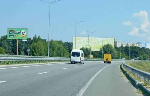 Билборд B в Бровары, 6х3  м. Бровари, траса М-01 "Київ-Чернігів-Нові Яриловичі", км 26+850 ліво, об'їзд м. Бровари, через 850м після розв'язки з трасою Р-03 (Північно-Східний об'їзд м. Київ), за 400м до АЗС Motto, за 900м до перехрестя з Москаленка Сергія вул. (кол. Маршала Красовського) та автошляхом фото 3