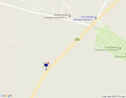 Билборд A в Киеве c. Віта-Поштова, траса М-05 Київ-Одеса, км 23+020 право, через 980м після повороту на Боярку схема