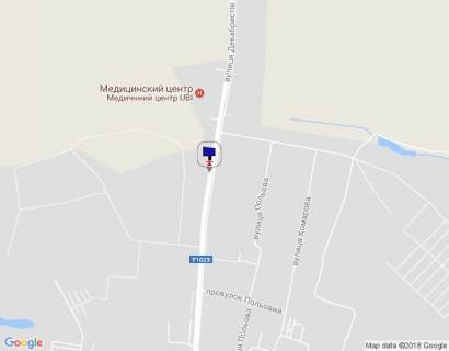 Билборд B в Василькове м. Васильків, вул.Декабристів,  навпроти 298, (западинка) злітна смуга  схема