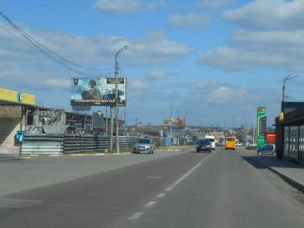 Билборд B в Ирпене, 6х3  м. Ірпінь, вул. Чкалова, в'їзд в м. Гостомель з м. Ірпінь, навпроти АЗС Параллель, перед зупинкою "Ірпінь", виїзд на трасу М-07 "Київ-Ковель" фото 1
