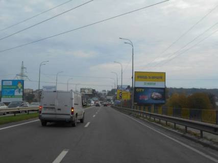 Билборд A в Ирпене м. Ірпінь, траса М-07, км 22+975 ліво, міст через р. Ірпінка, через 775м після розвилки Ірпінь-Гостомель-Буча, ЖК "Гостомель Резіденс", верх фото 1