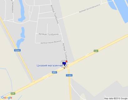 Билборд B в Киеве Харківська траса, м. Яготин, км 103+600 право схема