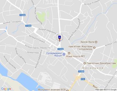 Ситилайт B в Василькове м. Васильків, вул. Декабристів, 1 біля переходу схема