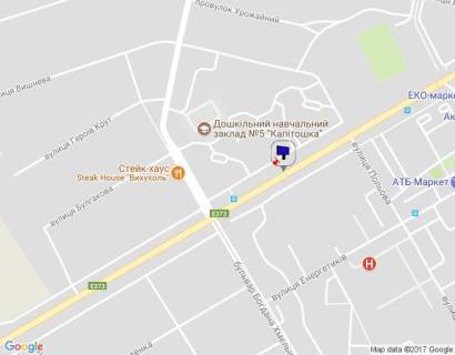Билборд B в Буче м. Буча, траса М-07, км 29+000 право, вул. Нове Шосе, 16, в напрямку до Новусу, ЕКО Маркету схема