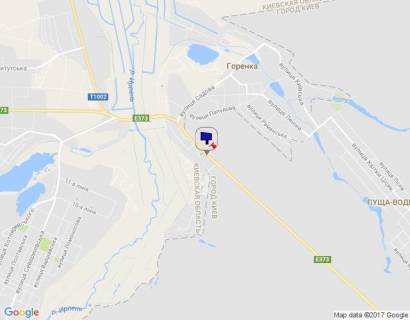 Билборд B в Гостомеле, 6х3  смт. Гостомель, траса М-07 "Київ-Ковель", км 21+600 ліво, виїзд з Києва схема