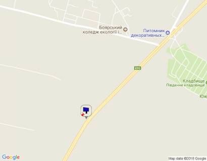 Білборд, Бігборд (Борд)  B у Києві c. Віта-Поштова, траса М-05 Київ-Одеса, км 23+020 право, за 980м до повороту на Боярку схема