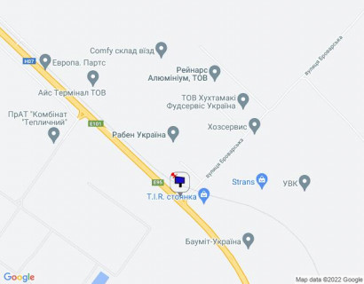 Billboard B in Kalynivka, 6х3  с. Калинівка, траса М-01 "Київ-Чернігів-Нові Яриловичі", км 34+900 право, об'їзд м. Бровари, біля повороту на вул. Броварська та Рабен Україна, навпроти АЗС "Авантаж", за 450м до Бауміт-Україна scheme