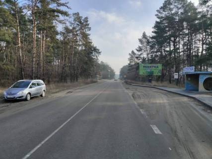 Билборд A в Обухове, 6х3  м. Обухів, вул. Промислова, 16, на зупинці громадського транспорту "Стугна" фото 1