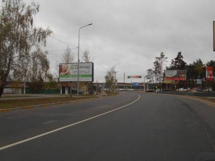 Билборд B в Киеве смт. Гостомель, км 24+450 право, вул. Свято-Покровська, 30А, після ЖК "Чеський Двір", 50м після автобусної зупинки ЖК "Чеський Двір", навпроти ЖК "Лісне" фото 1