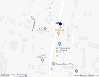 Билборд B в Василькове м. Васильків, вул. Декабристів, 64, навпроти АЗС GLUSCO схема