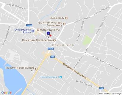 Ситилайт B в Василькове м. Васильків, вул. Грушевського, 7 (вхід в АТБ маркет)  схема