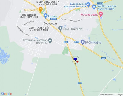 Билборд B на трассах Киевской области, 6х3  Черкаська траса, траса Н-08 "Бориспіль-Дніпро-Запоріжжя", км 2+000 право, в'їзд в м. Бориспіль з Дніпра (Переяслава) схема