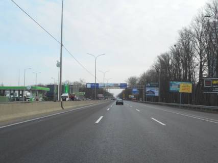 Билборд A в Киеве м. Київ, проспект Академіка Глушкова, траса М-05 Київ-Одеса, км 13+600 ліво, в'їзд в Київ, навпроти АЗС UPG, через 110м після АЗС ОККО, через 270м після Нової Лінії та магазину АТБ фото 1