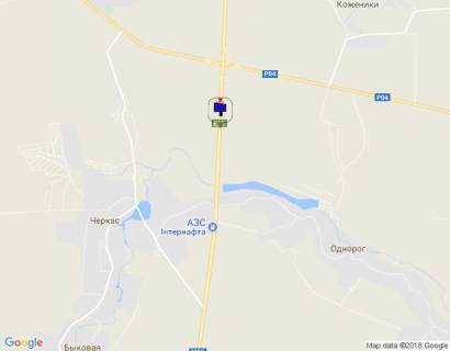 Билборд B в Киеве траса М-05 Київ-Одеса, км 95+450 ліво, через 1.1км після разв'язки Біла Церква-Тараща  схема