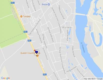 Билборд A в Козине, 6х3  Конча-Заспа, траса Р-01, км 30+450 право, навпроти заміської резиденції "QUEEN", клуб "SPORT LIFE" схема