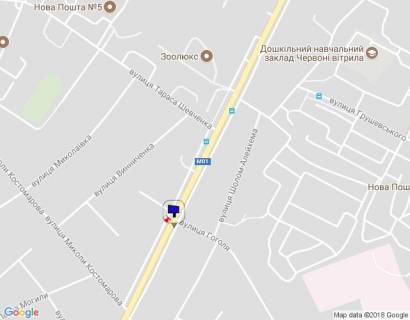 Билборд A в Бровары м. Бровари, вул. Київська, 202, перехрестя з вул. Гоголя схема