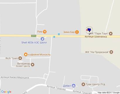 Билборд B в Буче м. Буча, траса М-07, км 25+650 право, вул. Шевченка, перед ЖК "Парк Таун", ЖК "На Прорізній", через 250м після АЗС Shell, АЗС UPG, верх схема