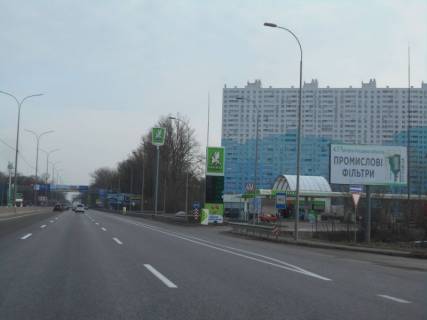 Білборд, Бігборд (Борд)  A у Києві м. Київ, проспект Академіка Глушкова, траса М-05 Київ-Одеса, км 13+800 ліво, заїзд на АЗС ОККО, через 70м після Нової Лінії та магазину АТБ Фото 1
