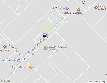 Билборд A в Бровары, 6х3  м. Бровари, бульвар Незалежності, за 250м до перехрестя з вул. Січових Стрільців схема