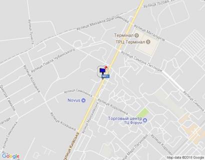 Билборд A в Бровары м. Бровари, вул. Київська, 261, за 35м до заїзду на ринок та магазину Varus, через 50м після магазину АТБ, через 130м після АЗС WOG та 150м після повороту на вул. Василя Стефаника схема