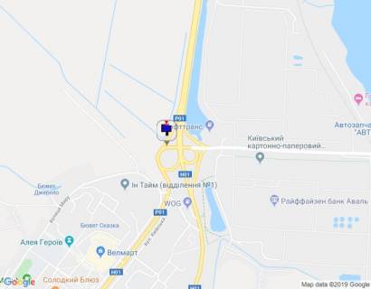 Билборд C в Обухове, 6х3  м. Обухів, ліво, в'їзд в м. Обухів з м. Києва схема
